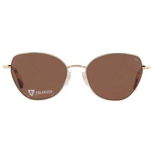 New American Optical Polarized Brown Cat Eye Ladies Sunglasses WHITNEY-P 1 55  W